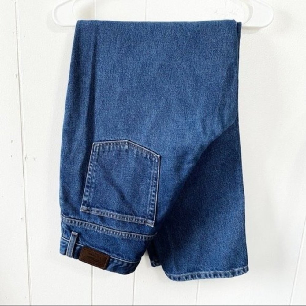 Vintage L.L. Bean Medium Wash Denim High Waisted Tapered Leg Mom Jean